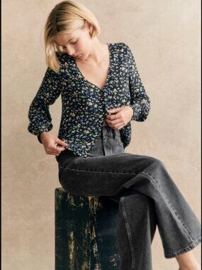 Sezane Gaya Blouse Liberty Print